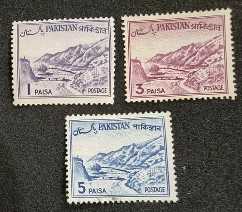 Pakistan khyber pass 1ps 3ps - 1ps,