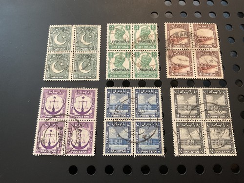 Blocks used stamps - of,