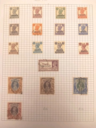 Pakistan overprint india - pakistan,