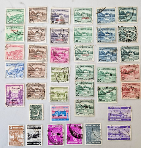 Pakistan stamps plus - stamps,, a