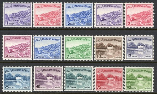 Pakistan 1961 128 144b - 1961-63, sg.128-144b