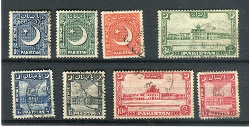 Pakistan 1949 redrawn set - 1949-53,