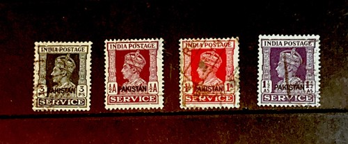 Pakistan 1947 overprints - pakistan,