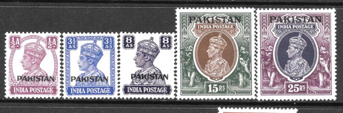 1947 pakistan sg2 18 - pakistan,, sg2.8.11.18.19