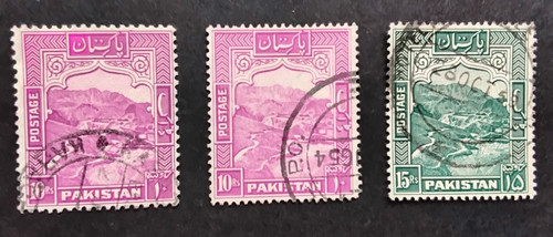Stamps pakistan 41a 41b - stamps,