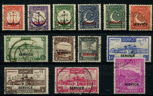 Pakistan 1948 official set - pakistan,