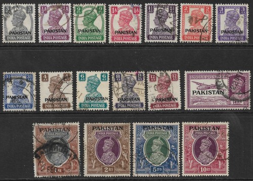 Pakistan 1947 stamps - 1947,